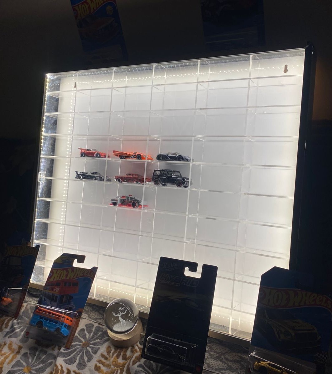 60 compartments hot wheels display